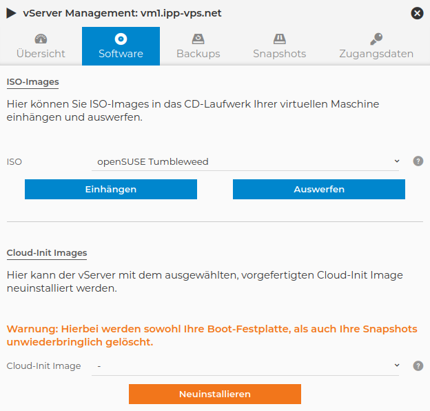 VServer Administration - Installation